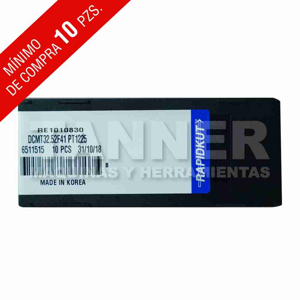 INSERTO DCMT 32.52-F41 PT1225