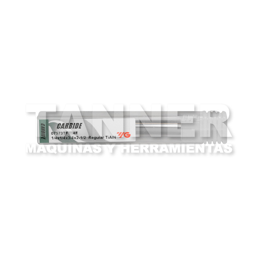 CORTADOR CARBURO 1/4X3/2X1-3/2 4F TIALN