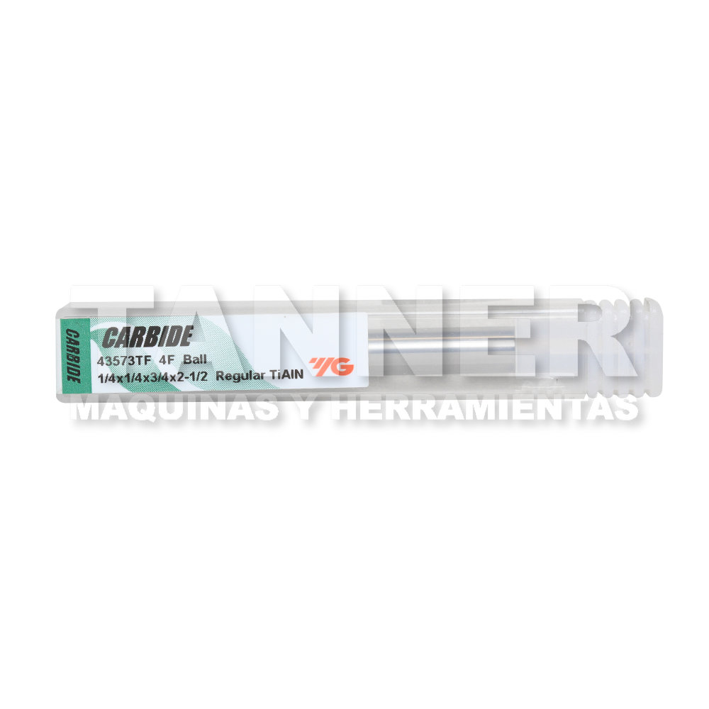 CORTADOR CARBURO BOLA 1/4X3/2X1-3/4 4F TIALN