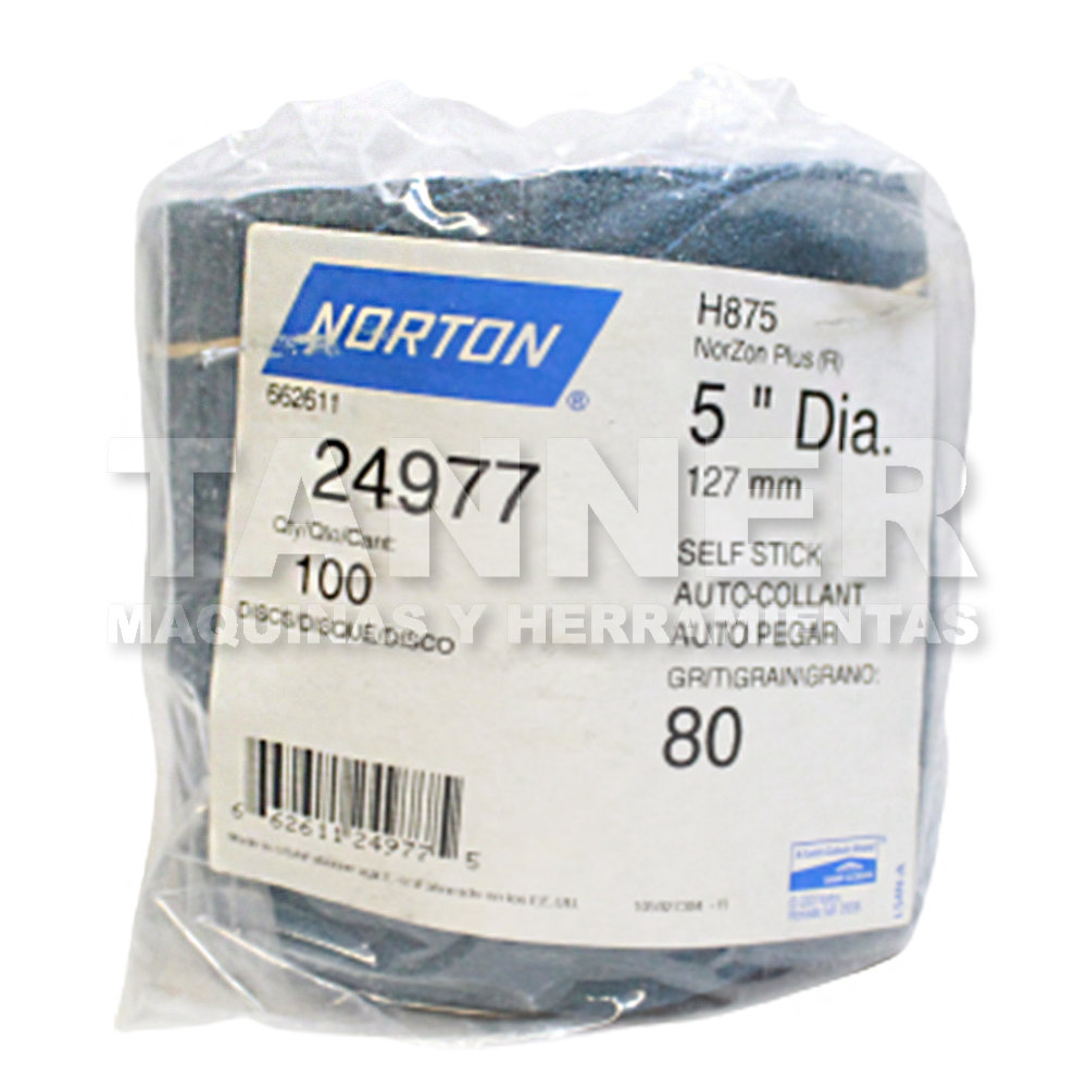 H875 NORZON PLUS (R) 5" DIA 127 MM SELF STICK AUTO-COLLANT