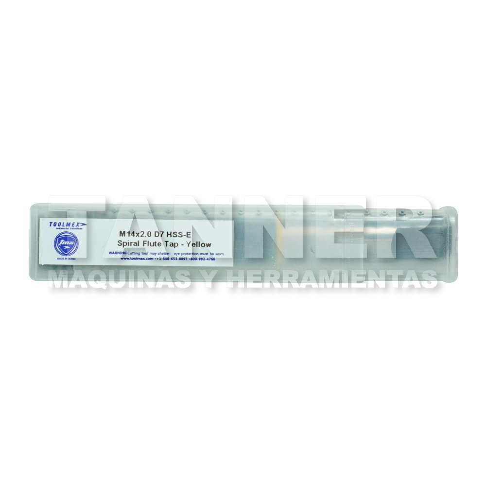 MACHUELO HELICOIDAL HSS M14X2.0 3F D7