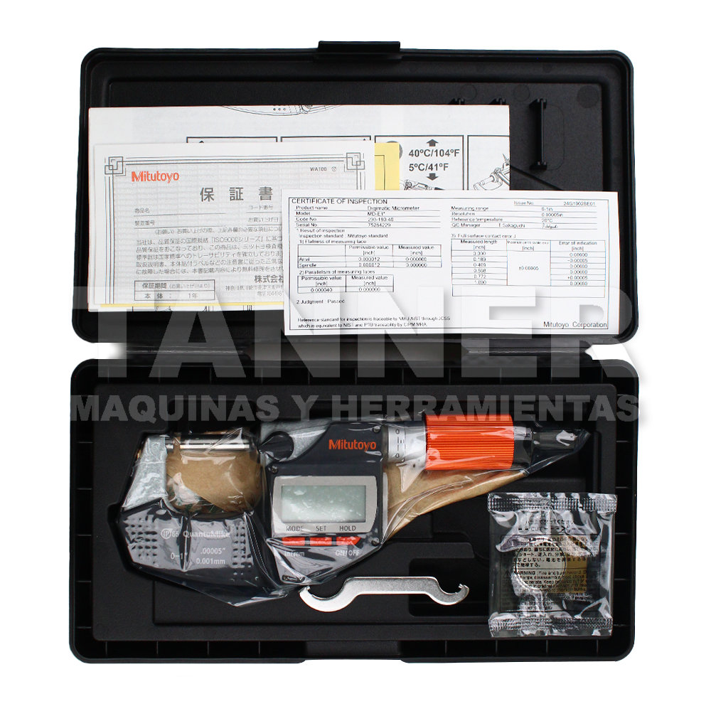 MICROMETRO DIGITAL QUANTU MIKE 0-1PULG