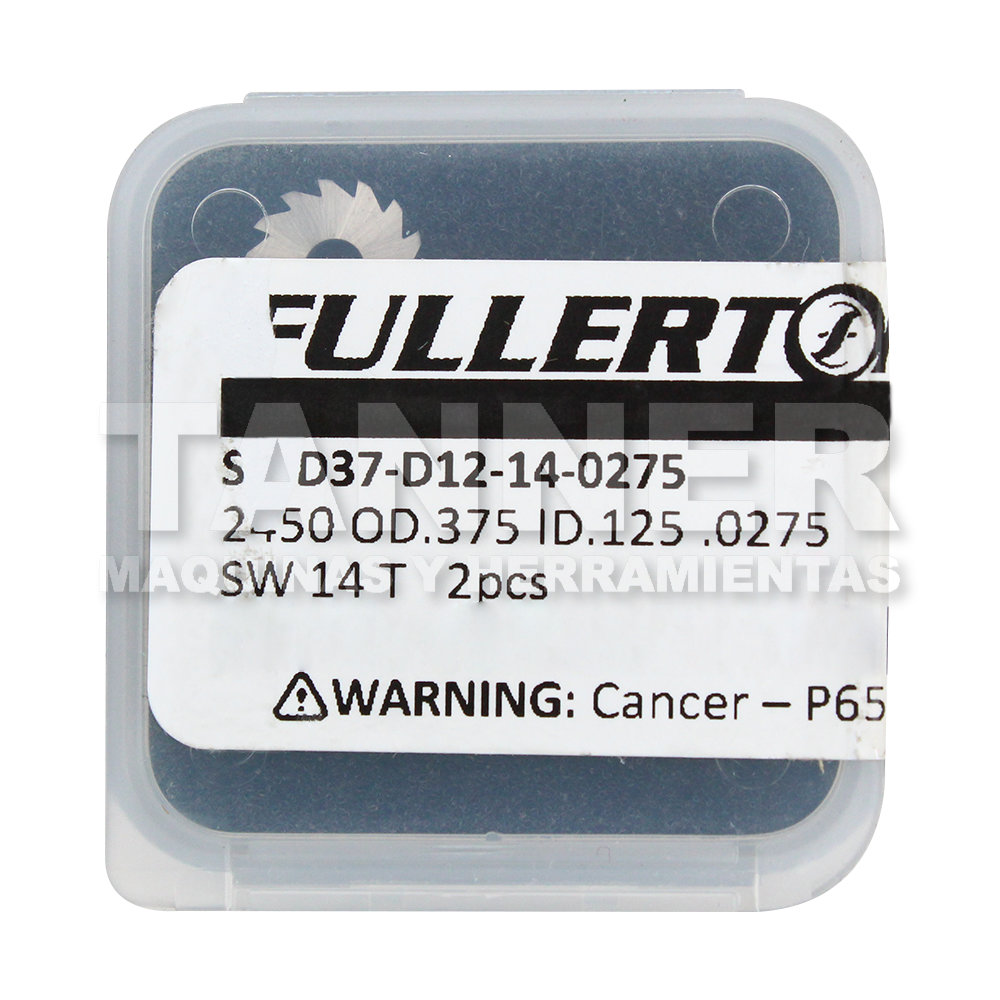 DISCO CORTE CARBURO .357X.275X.1250 SW 14