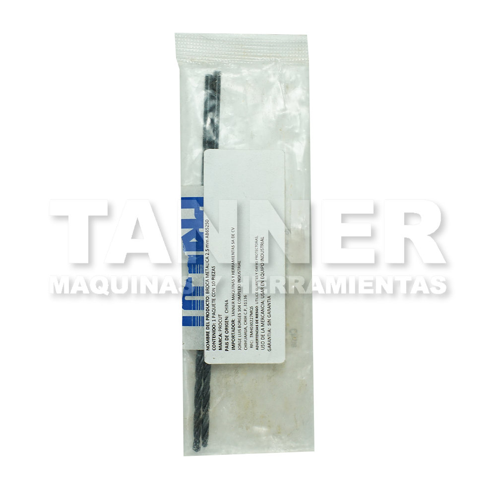 BROCA HSS 2.5MMX2-1/2X4-5/8PULG