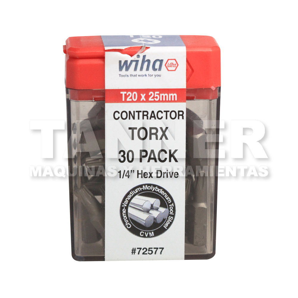 PUNTA TORX HEXAGONAL T20X1PULG