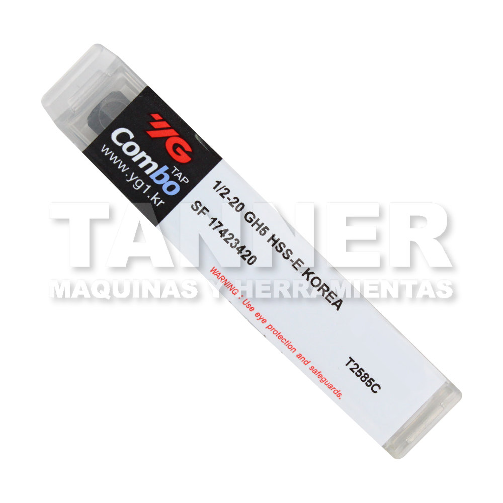 MACHUELO HELICOIDAL HSS 1/2-20 UNF 3F H5 TICN