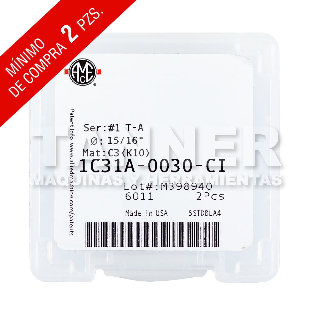 #1 T-A C3 TIALN 15/16" CI