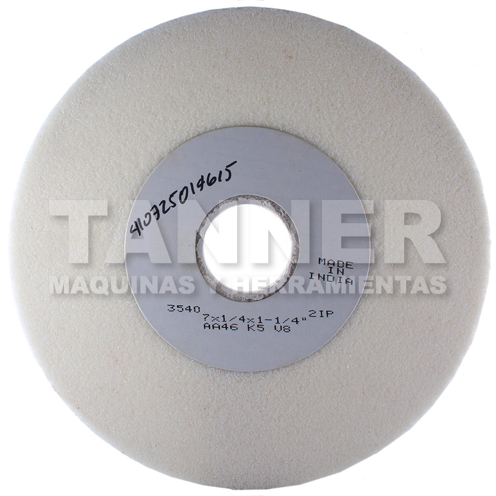 RUEDA VITRIFICADA BLANCA 7X1/4X1-1/4 G46 AA K5 V8