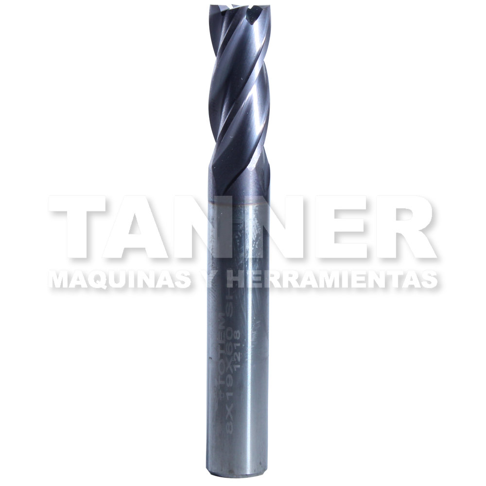 CORTADOR CARBURO 8X19X60MM 4F TIALN