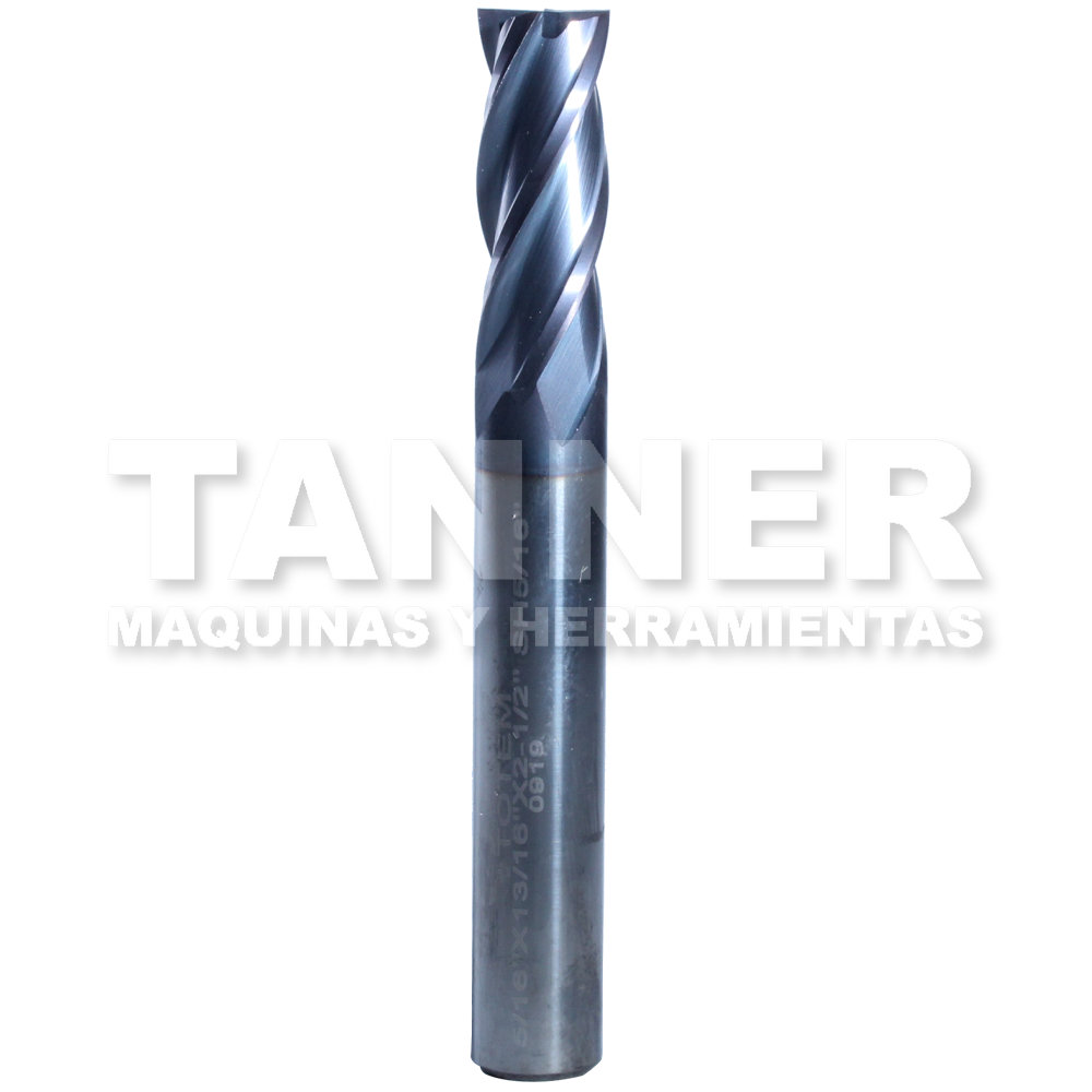 CORTADOR CARBURO 5/16X13/16X2-1/2 4F TIALN
