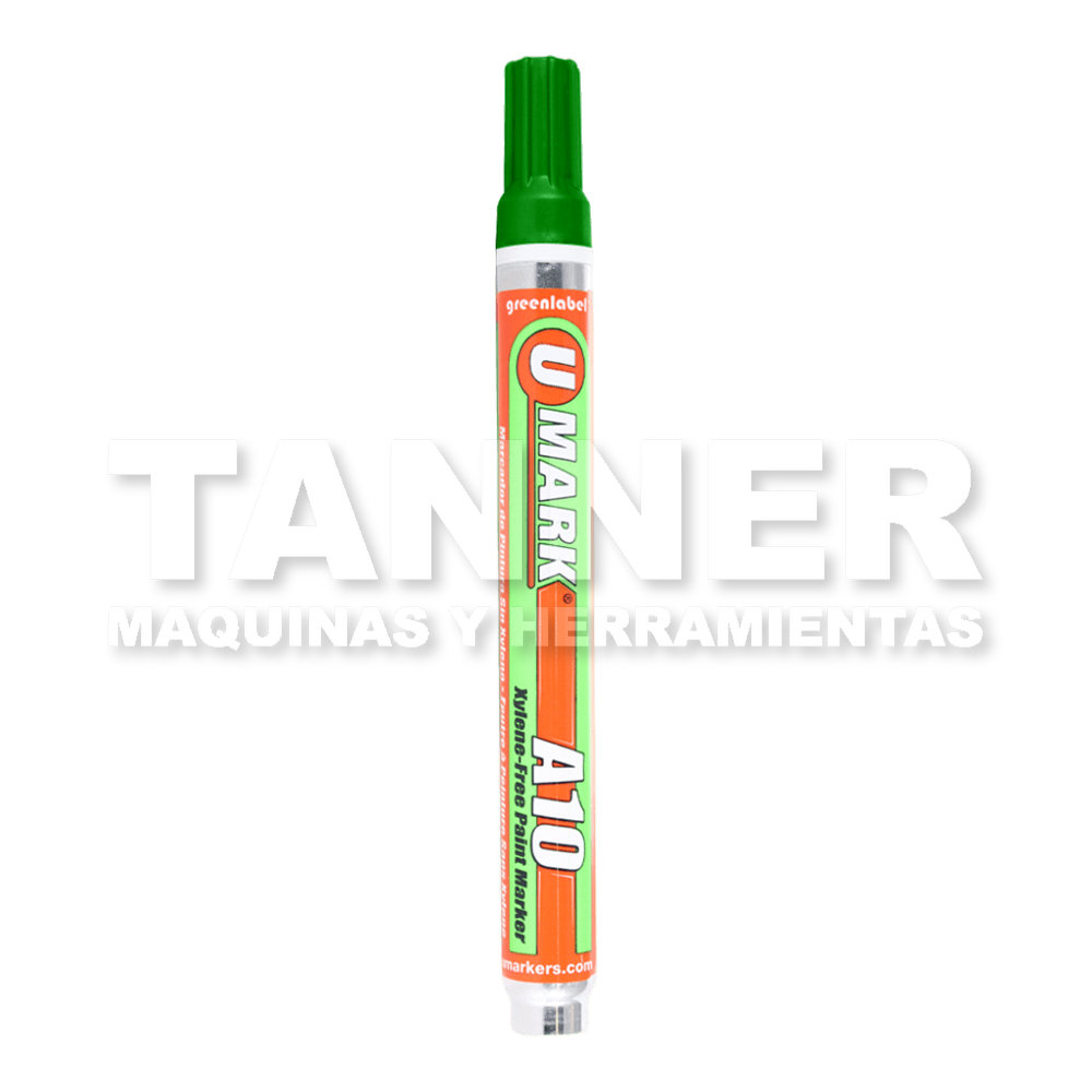 MARCADOR IND A10, 10ML VERDE