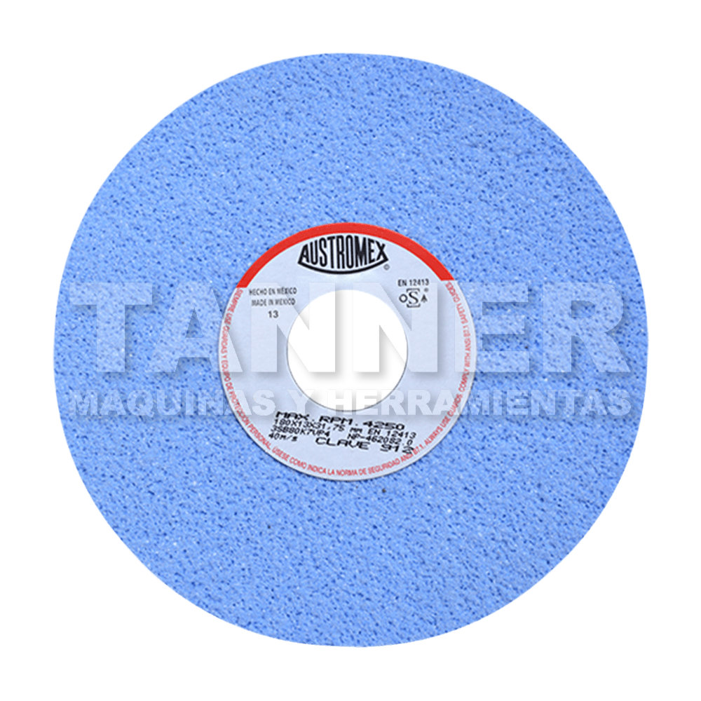 RUEDA AZUL VITRIFICADA PARA RECTIFICADO DE ACERO 180X13X31.75 3SB80K7VP4