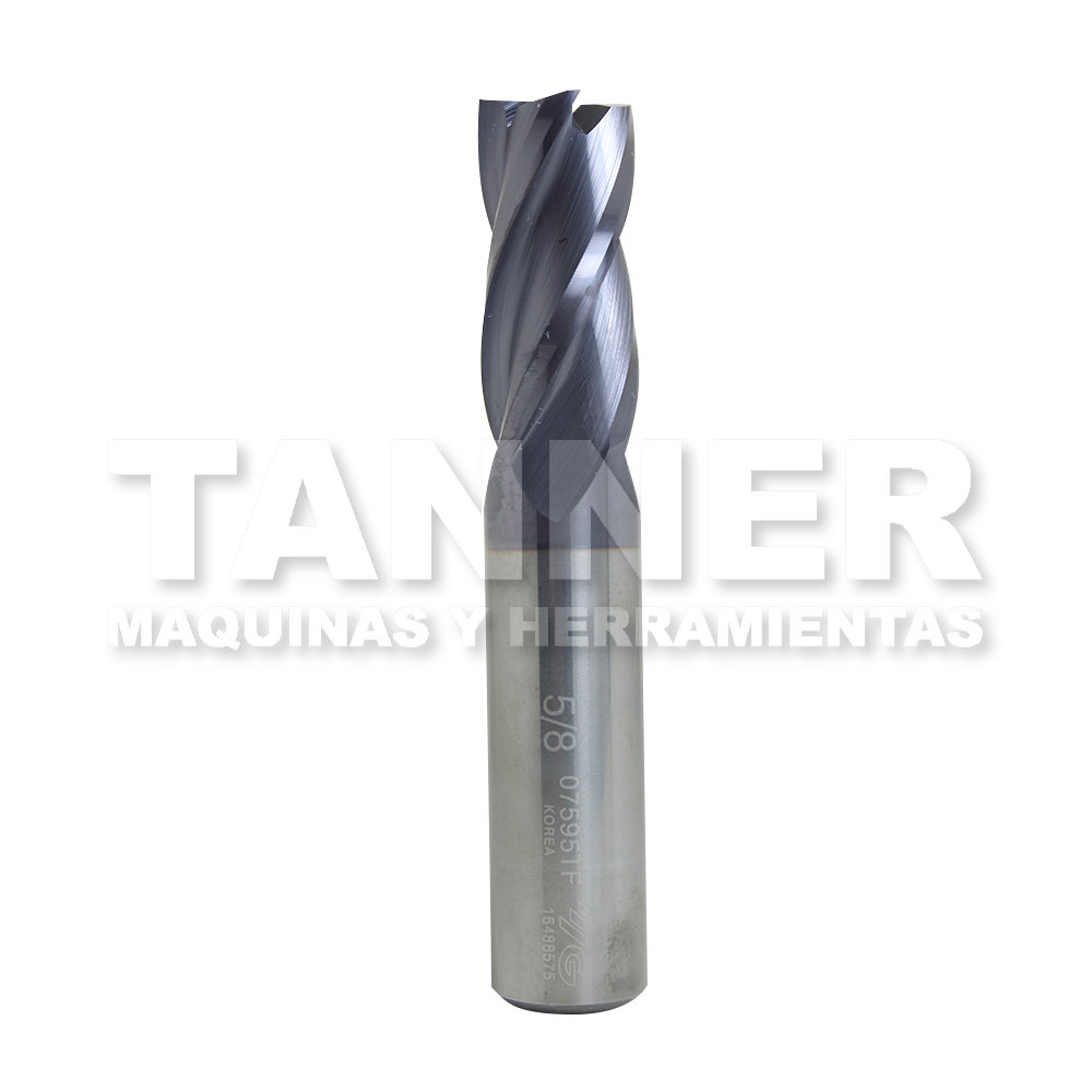CORTADOR CARBURO 5/8X1-1/4X3-1/2 4F TIALN