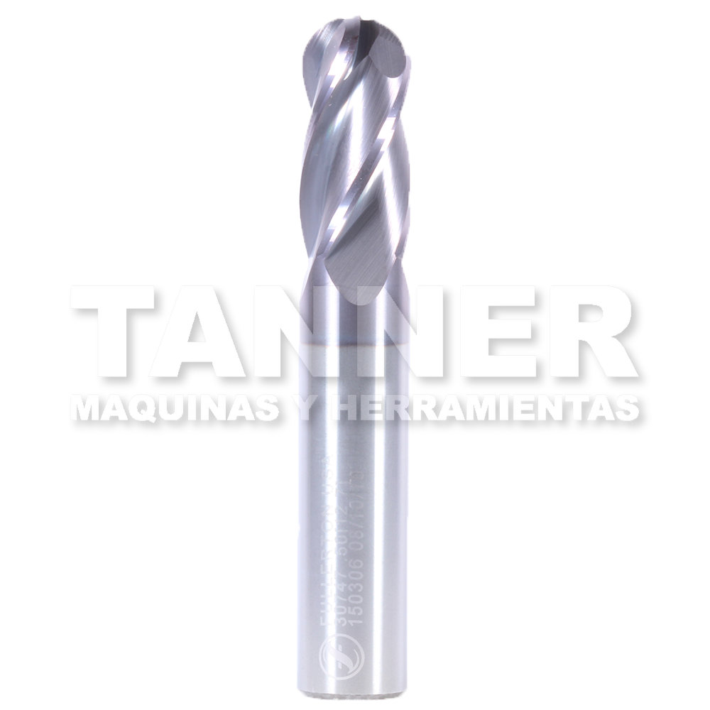 CORTADOR BOLA CARBURO 1/2X1X3 4F TIALN