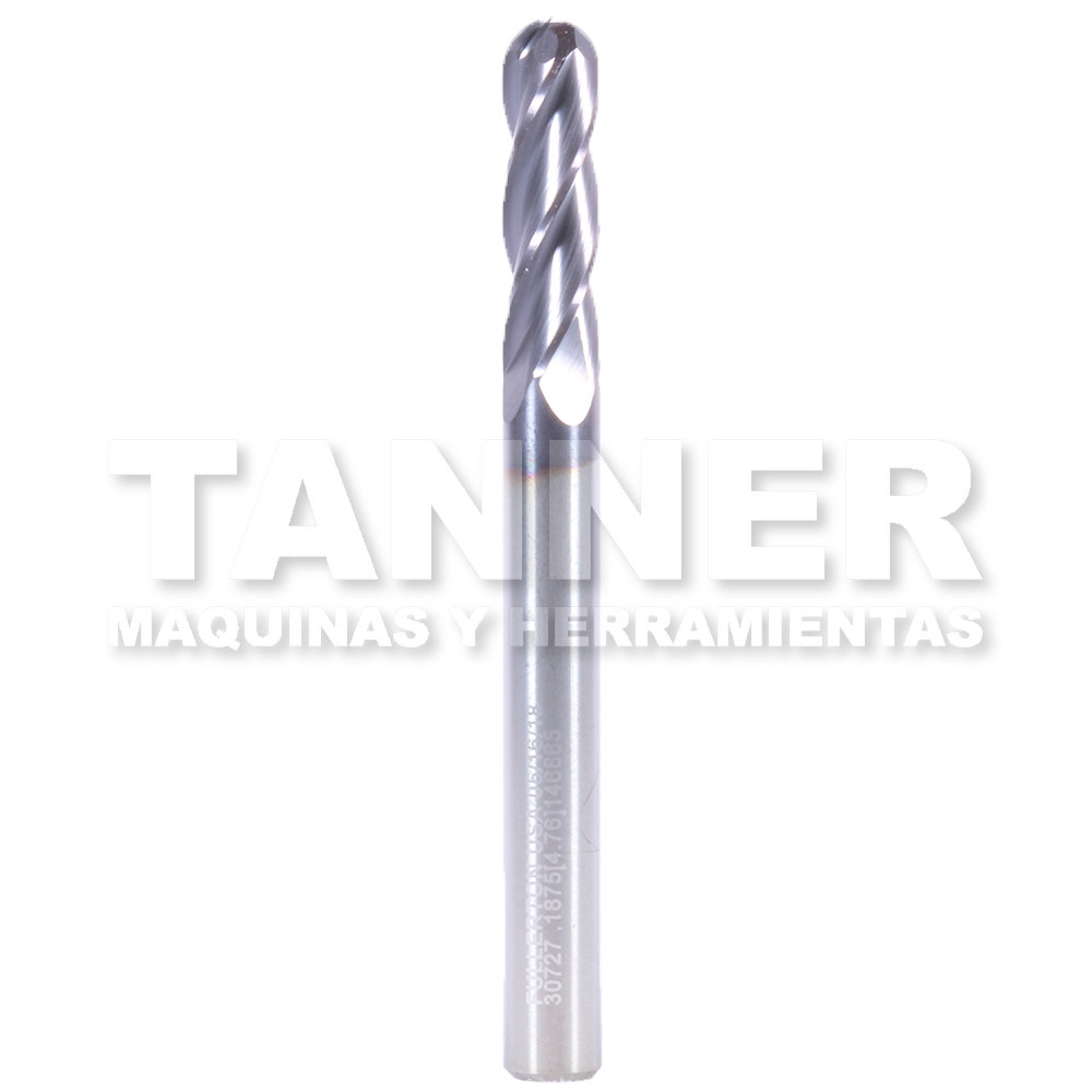 CORTADOR BOLA CARBURO 3/16X5/8X2 4F TIALN