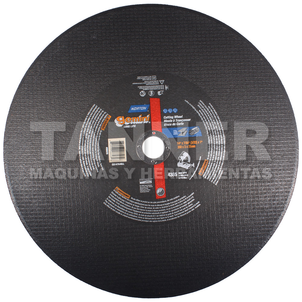 DISCO CORTE 14X7/64X1RIGHT CUT