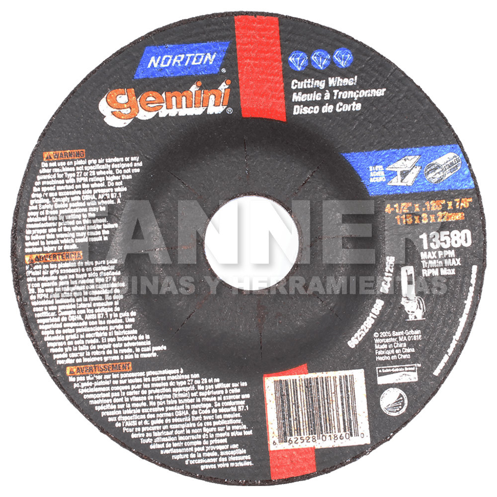 DISCO CORTE 4-1/2X.125X7/8