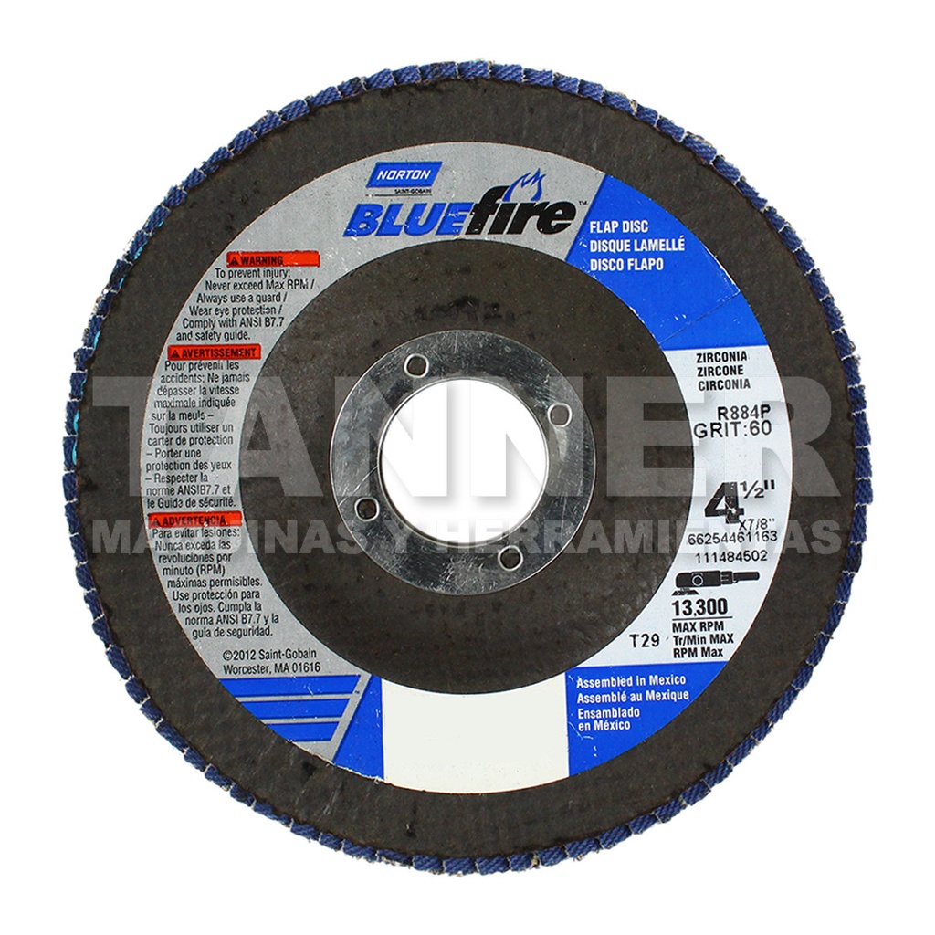 DISCO LAMINADO 4-1/2X7/8 G60