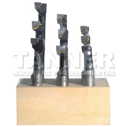 [PTSGA51KBS375] JUEGO BARRAS BOREADO 3/8 9PZ