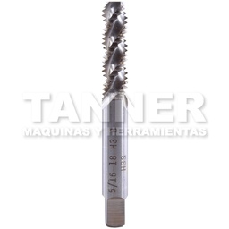 [TOO5-760-081] MACHUELO RECTO ESPIRAL HSS 5/16-18 3F H3